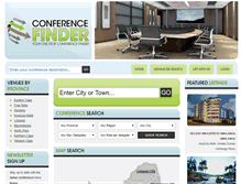 Tablet Screenshot of conferencefinder.co.za